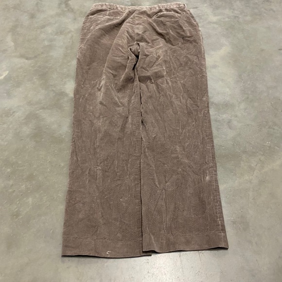 Vintage Wide Wale Corduroy Pants Mens 35x29 Brown Straight Leg Baggy Grunge 90s - Picture 4 of 4